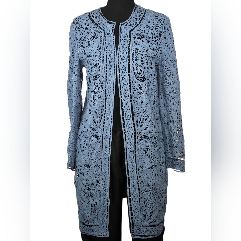Ralph Lauren Black Label Blue Lace Jacket